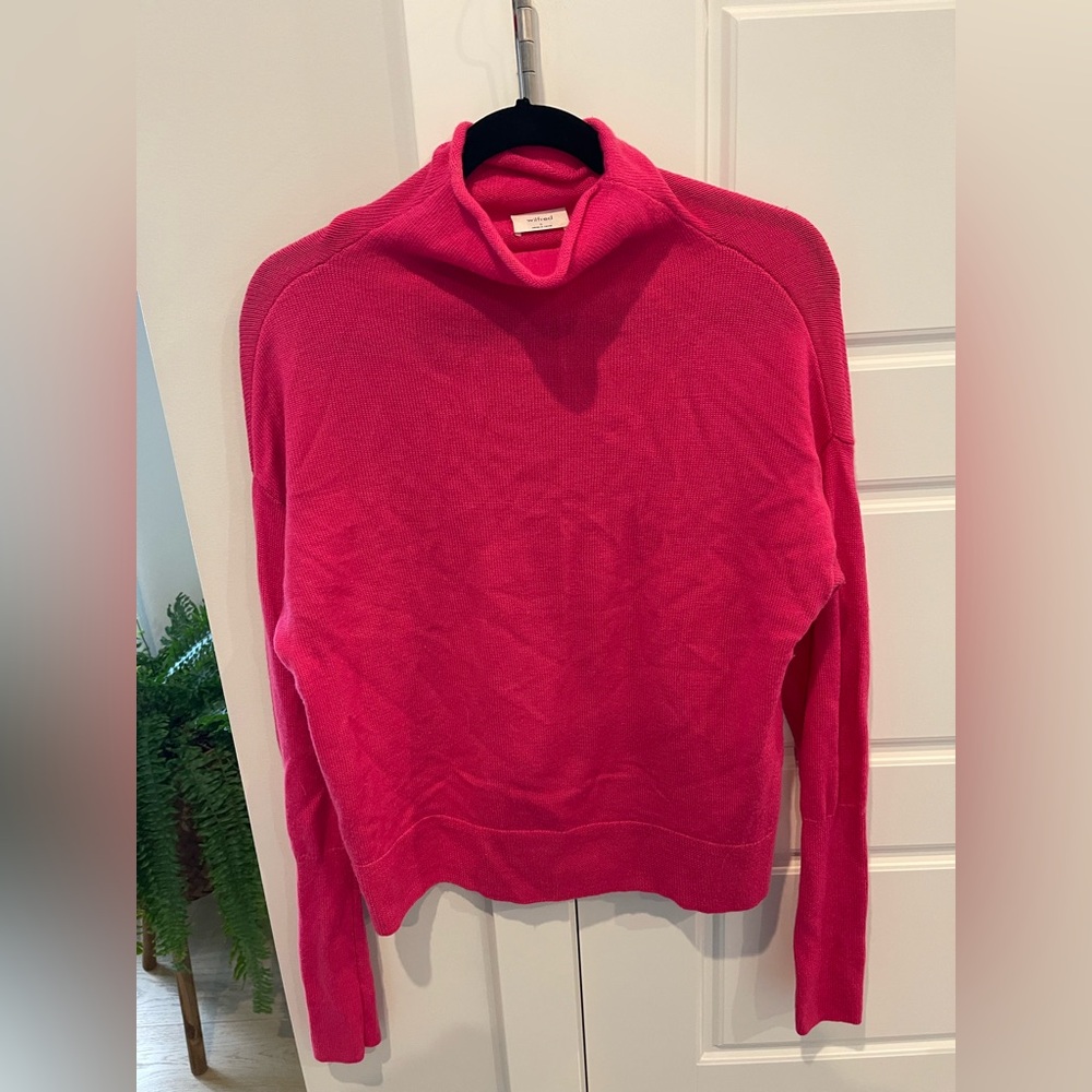 Wilfred Vibrant Pink Cowl Neck Sweater